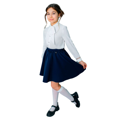 Юбка школьная для девочки Deloras Q64070 синяя 1